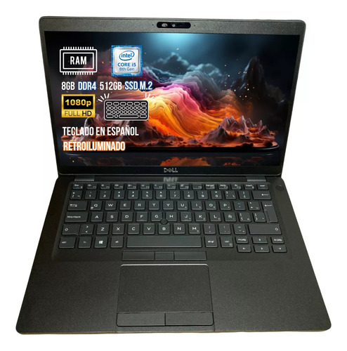 Laptop Barata Dell Core I5 8va 8 Gb 512 Ssd +maletin Regalo! (Reacondicionado)