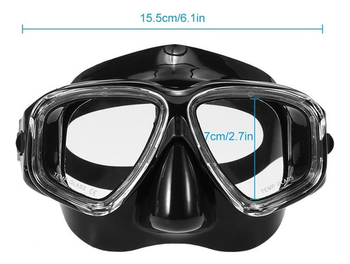 Lixada Adultos Freediving Mascarilla Antivaho Buceo Snorkel