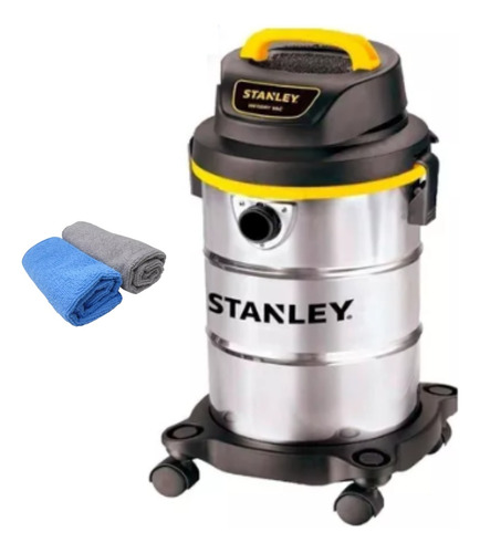 Aspiradora Stanley Acero Inoxidable 19 Litros 1300w + Paños