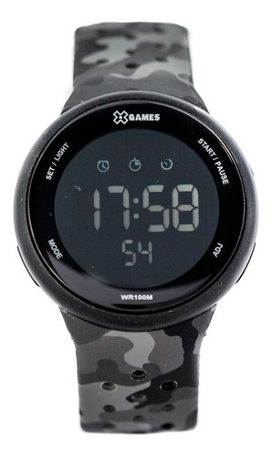 Relógio X-games Masculino Digital Xmppd584 Camuflado Preto