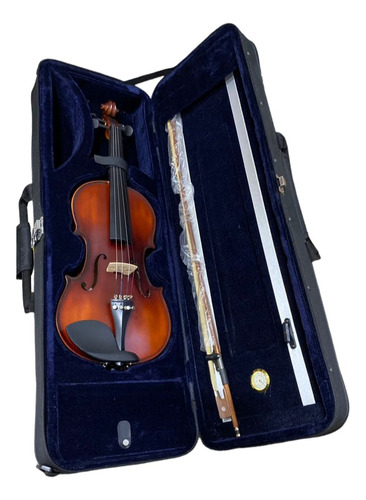 Violín 4/4 Con Su Estuche Rígido, Arco Y Perrubia 