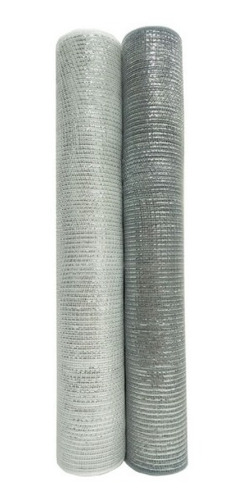 Liston Navideño Tipo Malla Rollo Ancho 2 Colores 52cm X 9m