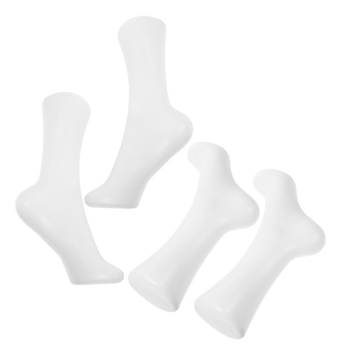 Maniquí Realista De Pie Femenino Blanco Para Calcetines, 4 U