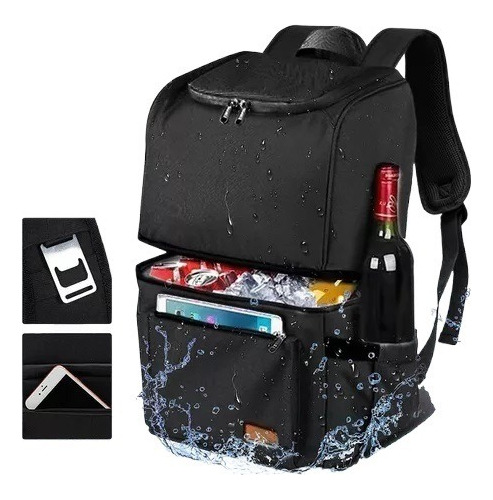 Mochila Térmica Aislada,27l Hielera Portatil Mochila Con Abr