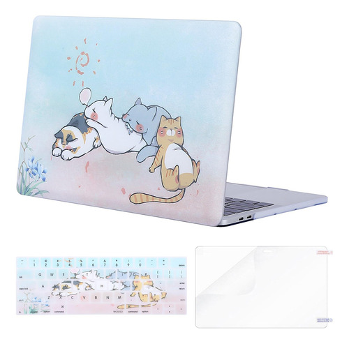 Funda Mosiso Para Macbook Pro 13 M2 + C/teclado Kittens