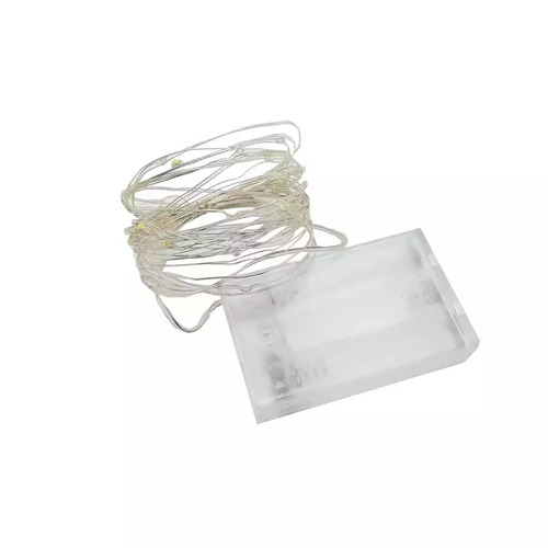 Alambre Micro 40 Led 2m Pilas Hilo Luz Hada Colores Supli