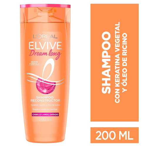 Shampoo Reconstructor Elvive Dream Long Cabello Dañado 200ml