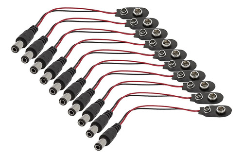 10pcs 9v Battery Clips 9 Itype Snapon Leather Battery B...