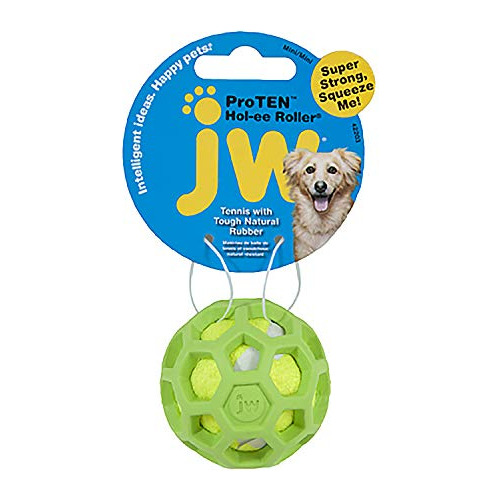 Jw Pet Proten Hol-ee Roller Dog Chew Puzzle, Pequeño, Pelota