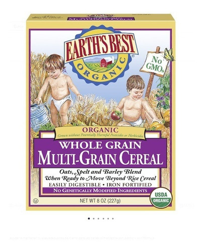 Earths Best Organic Cereal Bebes Integral Multigrano Import