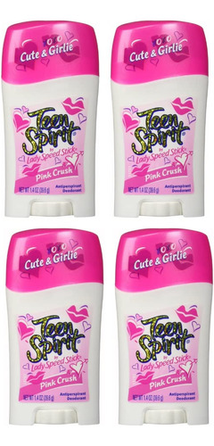 Teen Spirit - Desodorante Antitranspirante (4 Unidades), Co.