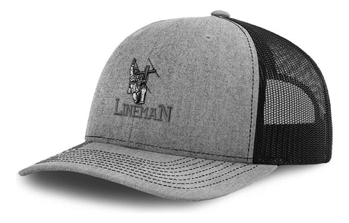 Richardson Trucker Hat Lineman D Bordado Poliéster Gorra De 