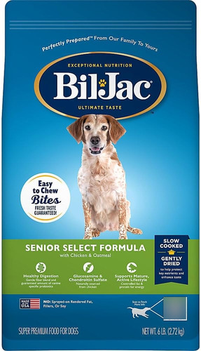 Bil-jac Alimento Perro Senior Formula Selecta Raza Gde 2.72 