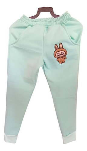 Conjunto De Pans De La Bubu Verde Menta Bordado 6 Años