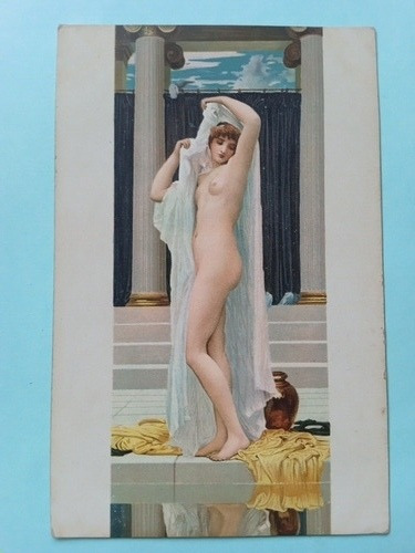 Postal Desnudo Arte The Bath Of Psyche Frederick Leighton