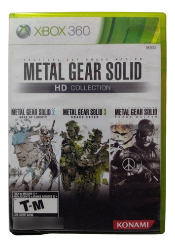 Metal Gear Hd Collection Xbox 360 / Xbox Series Y One, Manu
