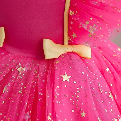 Vestido Infantil Festa Princesa Luxo Várias Cores