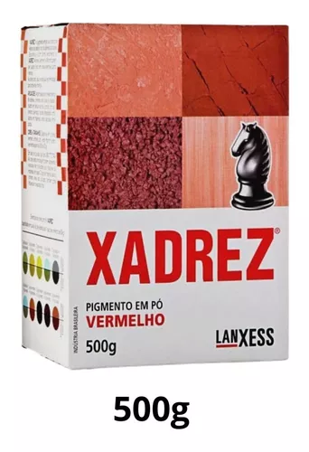 Pigmento em pó Xadrez Vermelho Para Tinta 500g - Lanxess