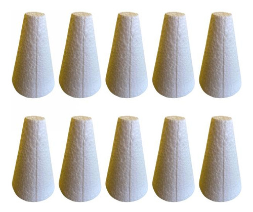 Cone De Isopor 14,3cm Kit Com 10un