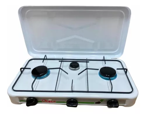 Cocina Cocinilla A Gas Encimera 3 Platos Con Tapa