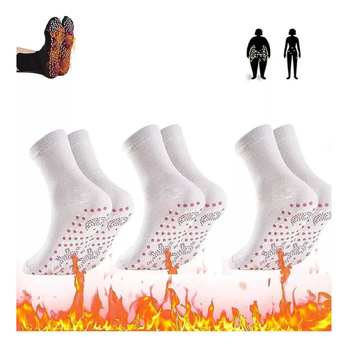 9 Pairs Tourmalin Acupressure Self-heating Shaping Socks