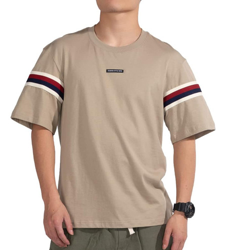 Cauksua Camiseta Holgada De Moda Para Hombre Camisetas Gráfi