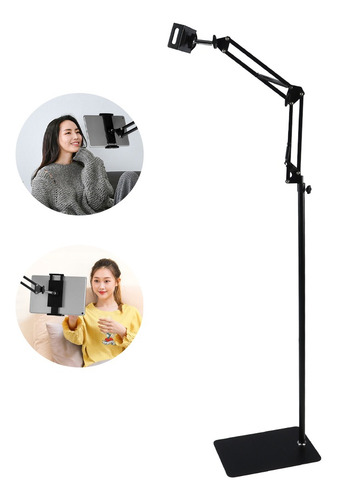 Suporte Articulado Chão Para Celular 360°tablet Ajustável