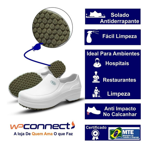 Sapato, Profissional, Hospital, Antiderrapante, Limpeza