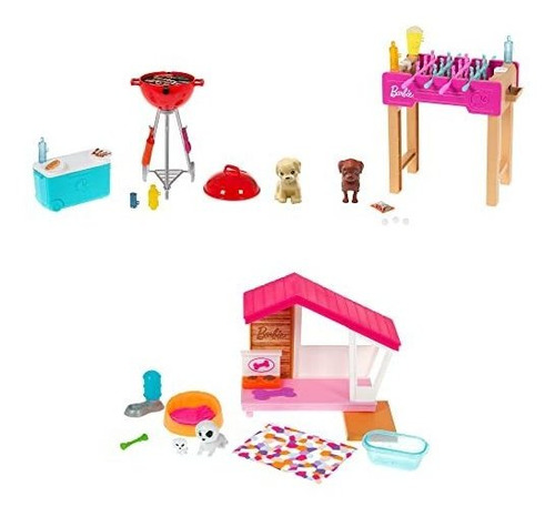 Miniset De Juego De Barbie Con Accesorios Temáticos Para Mas