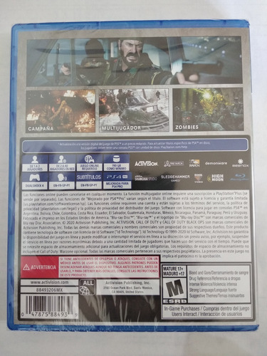 Call Of Duty Black Ops Cold War Ps4 Fisico Sellado Original