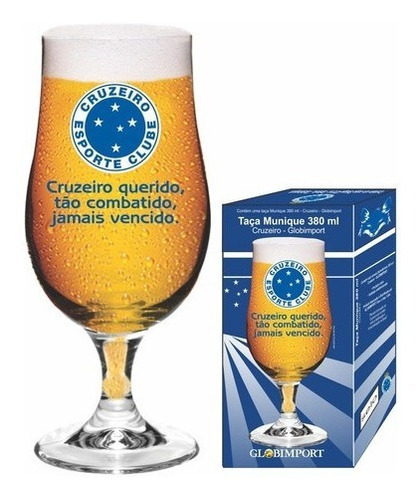 Taça Munique Cruzeiro Torcida 380ml - Globoimport