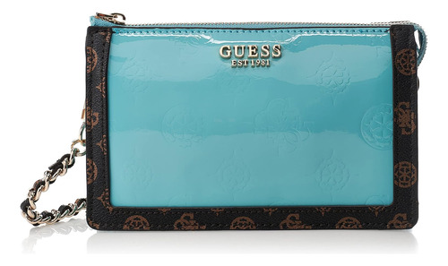 Bolsa  Guess Ag855872 Azul Estampado