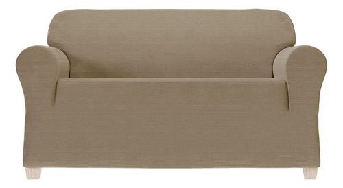 Funda Para Sofá De Dos Plazas Elástica De Chenilla De 1 Piez