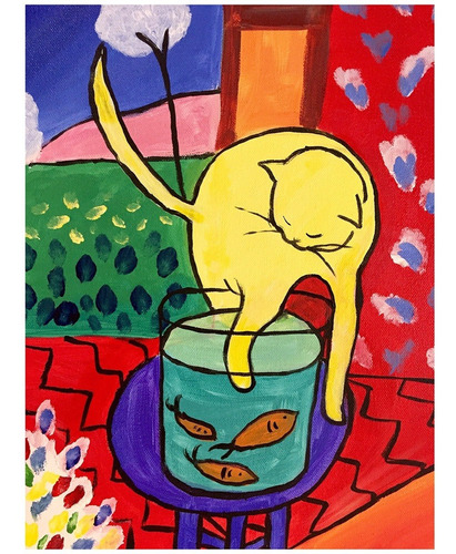 Lamina Fine Art El Gato De Los Peces Rojos Matisse 45x60 