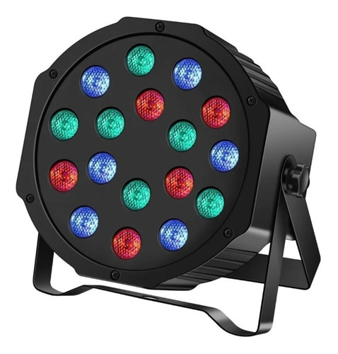 Canhão Refletor 18w Leds Rgb Dmx Digital Strobo Iluminação
