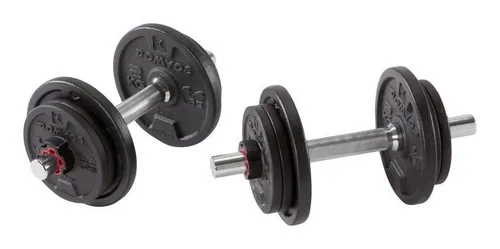 Kit De Mancuernas Pesas Con Estuche 20 Kg. Domyos Originales
