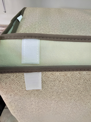 Cesto Latte Para Ropa Sucia Con Tapa Beige Lisa