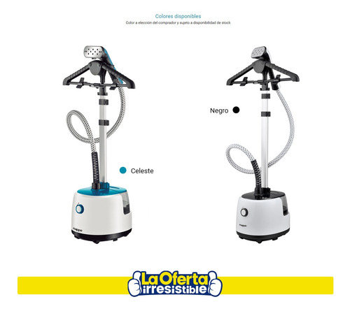 Plancha A Vapor Vertical Nappo De 1800w Tanque 2l Oferta Loi