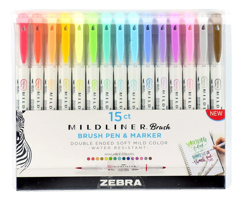 Zebra Pen Mildliner Bolígrafo De Punta Fina Con Doble Punta