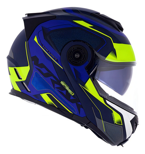 Capacete Norisk Ff345 Route Speedmax Escamoteável Cor Azul