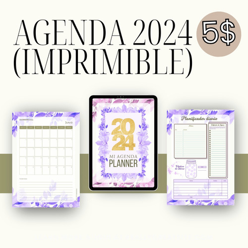 Agenda Planer 2024 Imprimible