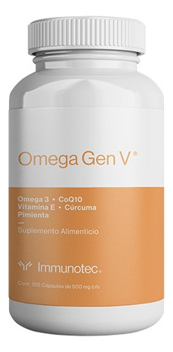 Omega Gen V - Immunotec - 120 Cápsulas De Gelatina Blanda