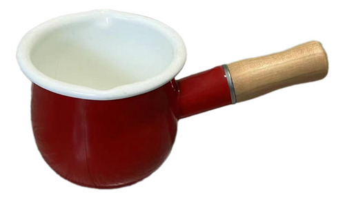 Panela Esmaltada De 500ml, Panela De Molho Vermelho