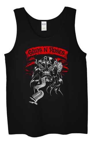 Polera Musculosa Guns N Roses Pistolas Por  Rock Abominatron