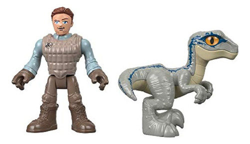Fisher-price Imaginext: Owen Y Blue En Jurassic World
