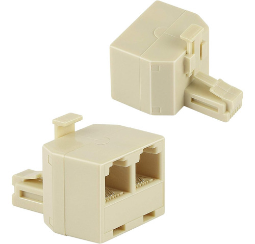 Adaptador 1 Plug A 2 Jack Rj11 - Escar