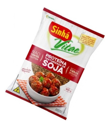 Kit 3 Proteína Texturizada Soja Fibras Vitae Vegana Sinha
