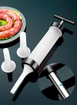 Comprar Embutidora Ensacadeira Canhão De Encher Linguiça 3 Funis 