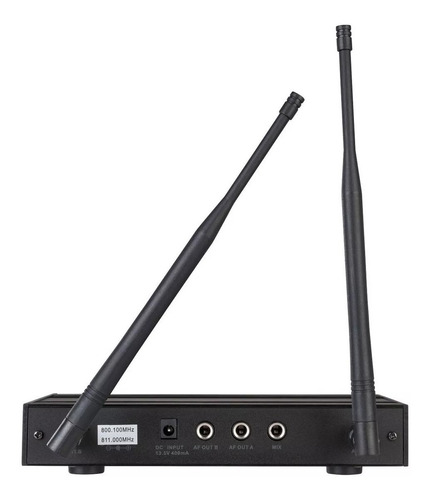 Sistema Profesional De 2 Micrófonos Inalámbricos Uhf Wr-807