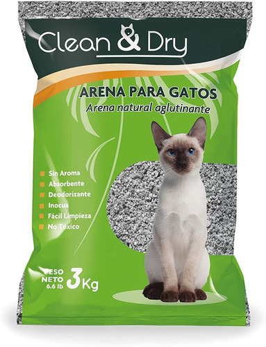 Arena Clean & Dry Aglutinante 3kg Pack 12 Piezas 62837112